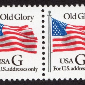 Scott #2881 Old Glory G Rate Booklet Pair of 32¢ Stamps - MNH