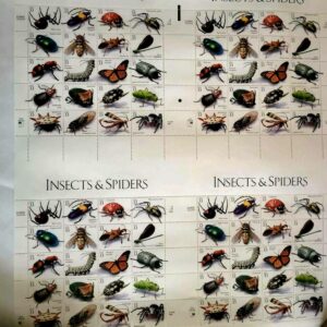 Scott #3351 Insects and Spiders UNCUT Sheet of Stamps (80 stamps) MNH