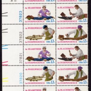 Scott #1720a (1717-20) Skilled Colonial Workers Plate Block of 16 Stamps - MNH