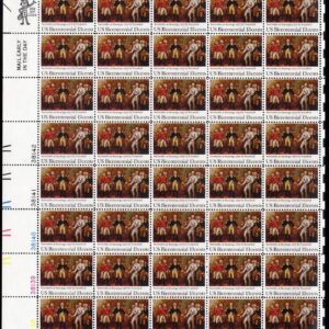 Scott #1728 Saratoga Surrender Burgoyne (Trumbull) Sheet of 40 Stamps - MNH LL