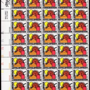 Scott #1724a (1723-24) Energy Conservation Sheet of 50 Stamps - MNH LL