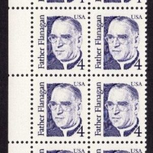Scott #2171 Father Flanagan Plate Block of 20 Stamps - MNH P#1 UL