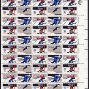 Scott #1798b (1795-1798) 15¢ Winter Olympics Full Sheet of 50 Stamps - MNH LR