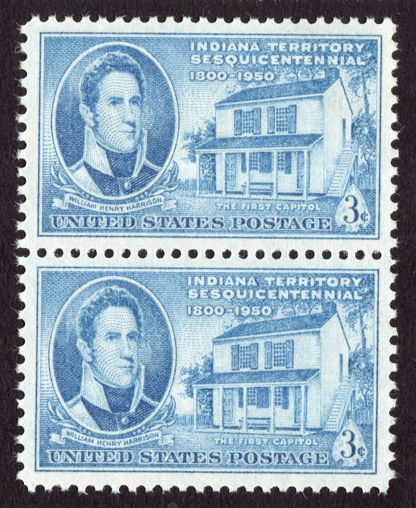 Scott #996 William Henry Harrison Indiana Pair of Stamps - MNH