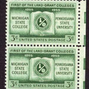 Scott #1065 Michigan State Land Grant Colleges Pair of Stamps - MNH