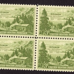 Scott #999 Nevada Block of 4 Stamps - MNH