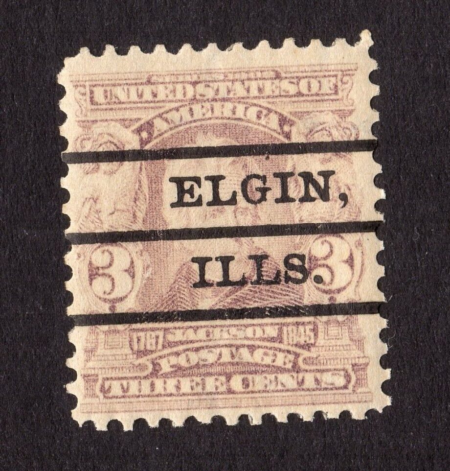 Scott #302 Andrew Jackson Precancel Elgin IL Single Stamp - MNH