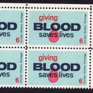 Scott #1425 Giving Blood Zip Block of 4 Stamps - MNH