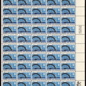 Scott #1358 Arkansas River Navigation Sheet of 50 Stamps - MNH P#30334 UR