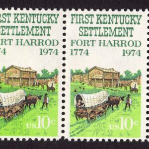 Scott #1542 Kentucky (Fort Harrod) Pair of Stamps - MNH