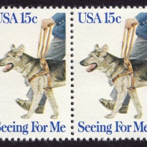 Scott #1787 Seeing For Me (Dog) Pair of Stamps - MNH