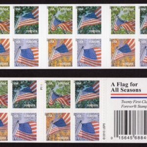 Scott #4781b Flag for All Seasons Booklet of 20 Stamps - MNH P#S1111
