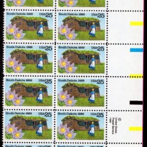 Scott #2416 South Dakota Plate Block of 20 Stamps - MNH UR
