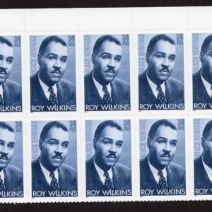 Scott #3501 Roy Wilkins (Black Heritage) Plate Block of 10 Stamps - MNH Top