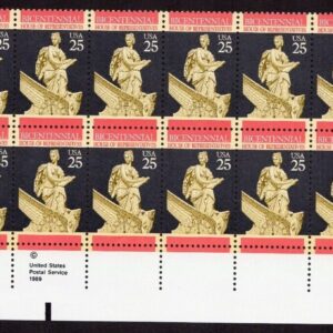 Scott #2413 Senate Constitutional Series Plate Block of 20 Stamps - MNH LR