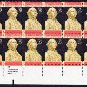 Scott #2414 Executive Branch Plate Block of 20 Stamps - MNH P#111-1 LR