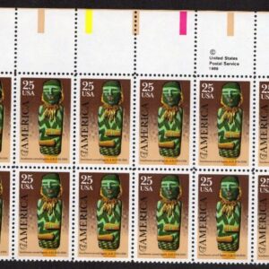 Scott #2426 pre-Columbian America Southwest Plate Block of 20 Stamps - MNH UL #2