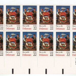 Scott #2336 Delaware Plate Block of 20 Stamps - MNH P#2132-1 (LL)