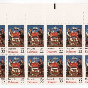 Scott #2336 Delaware Plate Block of 20 Stamps - MNH P#2132-1 UL