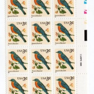 Scott #3033 Eastern Bluebird Plate Block of 30 Stamps - MNH Right