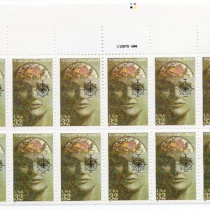 Scott #3065 Fulbright Scholarships Plate Block of 20 Stamps - MNH