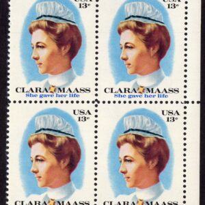 Scott #1699 Clara Maass Block of 4 Stamps - MNH