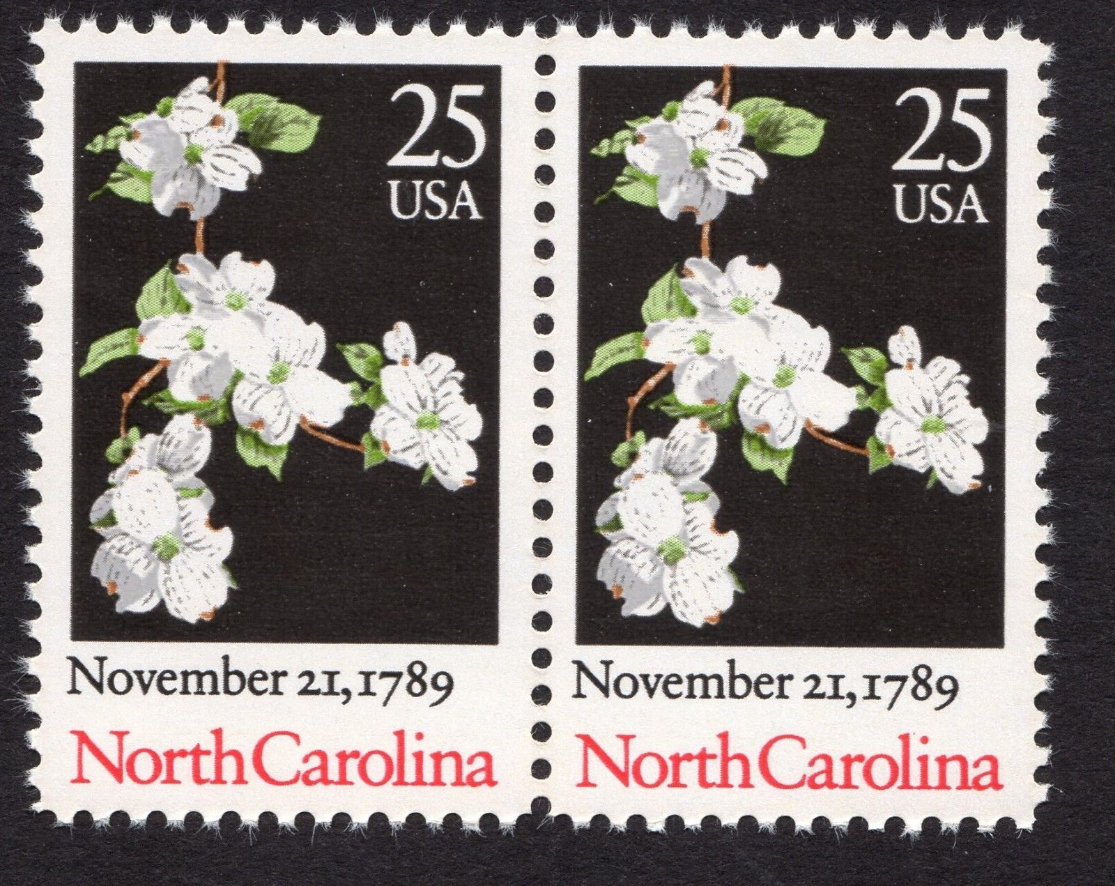 Scott #2347 North Carolina Dogwood Pair of Stamps - MNH