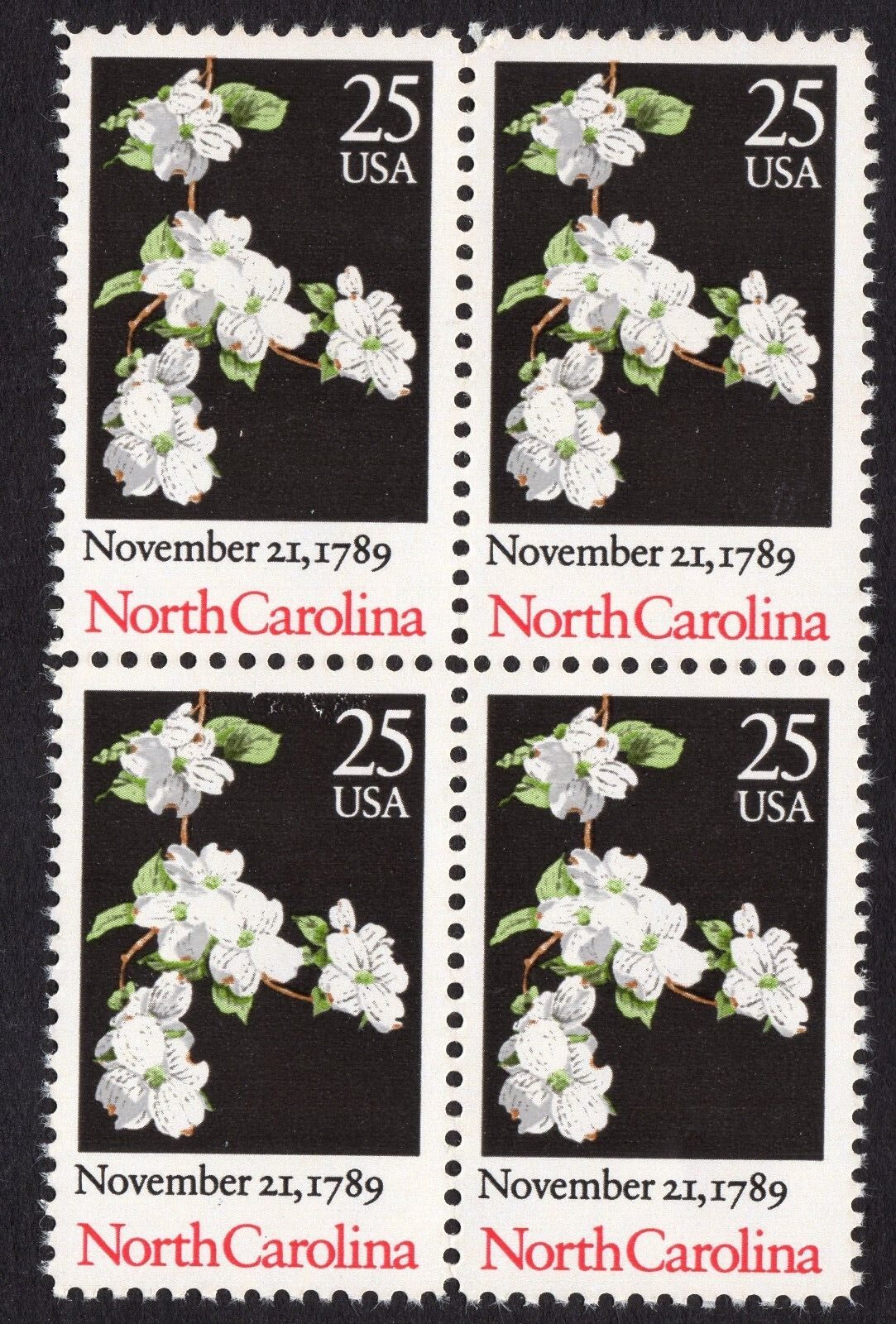 Scott #2347 North Carolina Dogwood Block of 4 Stamps - MNH