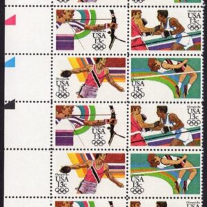 Scott #2051a Summer Olympics (Boxing) Plate Block (Strip) of 20 Stamps - MNH LL