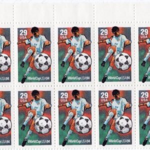 Scott #2834 Soccer (World Cup) Plate Block of 10 Stamps - MNH