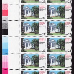 Scott #2167 Little Rock Arkansas Plate Block of 20 Stamps - MNH LL