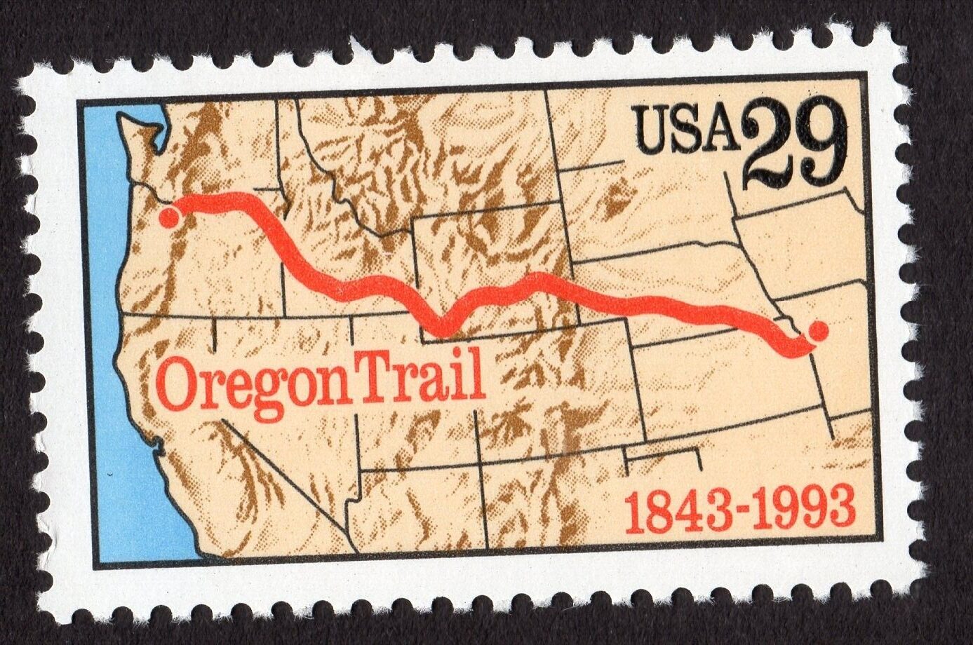 Scott #2747 29¢ Oregon Trail Single Stamp - MNH