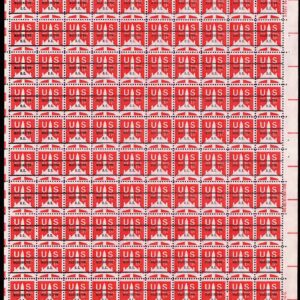 Scott #c78b Jet Washington D.C. Sheet of 100 Stamps PRECANCEL - MNH P#32942 LR