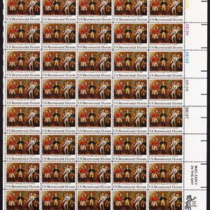Scott #1728 Saratoga Surrender Burgoyne (Trumbull) Sheet of 40 Stamps MNH UR