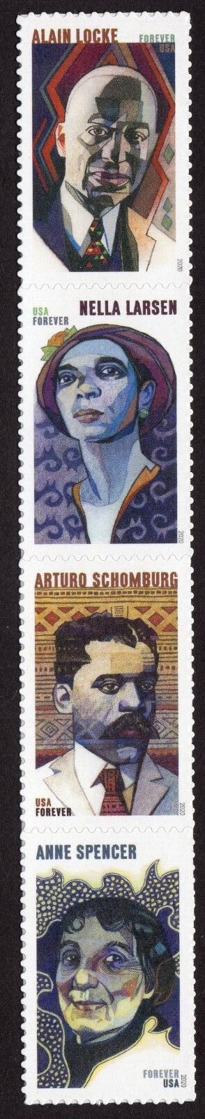 Scott #5474a (5471) Harlem Rennaissance Strip of 4 Forever Stamps - MNH Alain