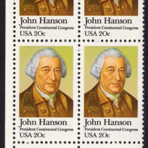 Scott #1941 John Hanson Plate Block of 4 Stamps - MNH LL