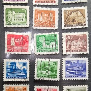 Stamp Hungary 1960-64 A293/336 #1282-86, 1356-57, 1359-60, 1507-10, 1512-13 used