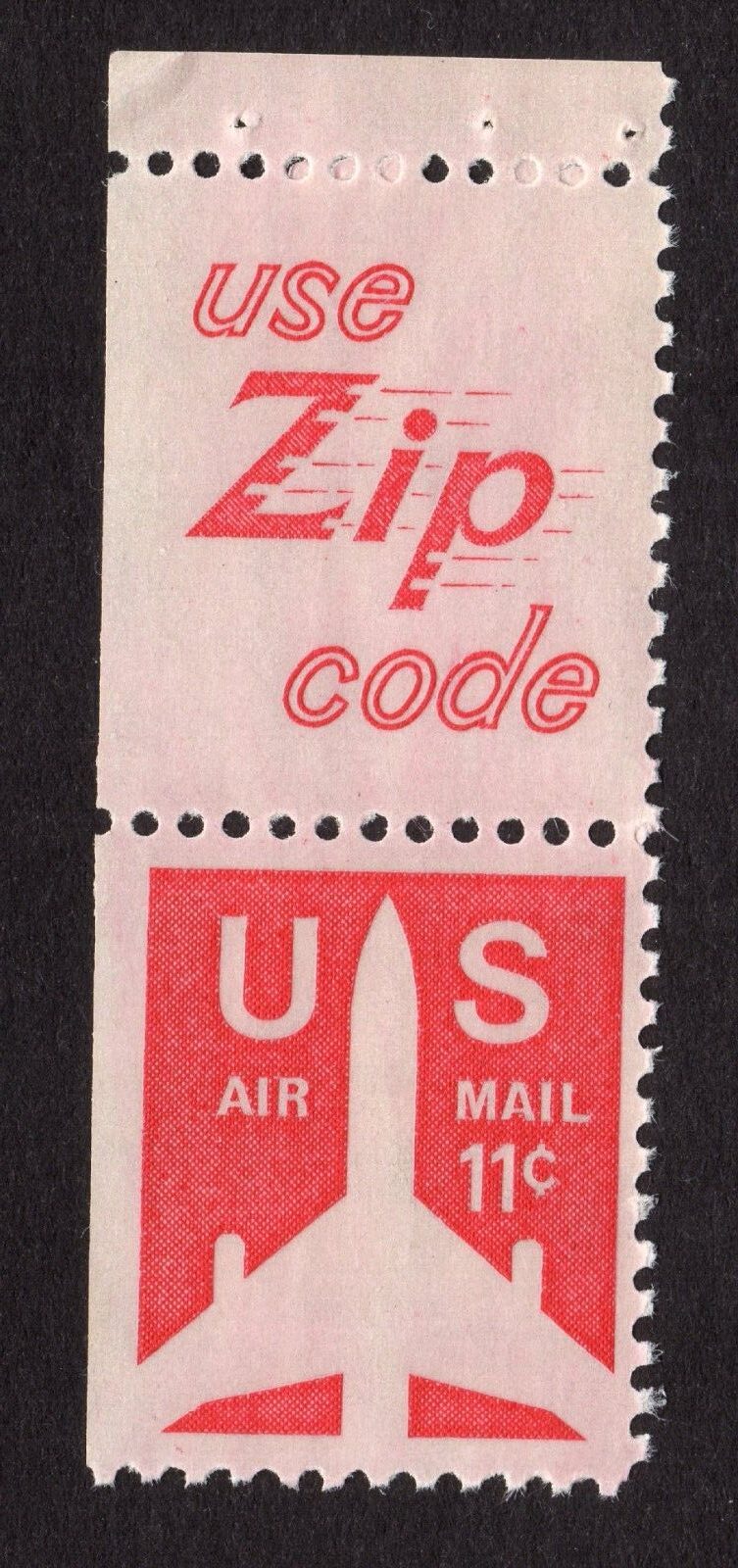 Scott #c78a Silhouette Jet Airliner Airmail Use Zip Code Single Stamp - MNH