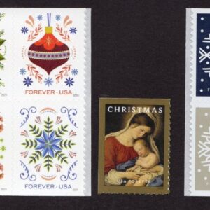 Scott #5940-5945-5944a-5951a Madonna Ornaments Hanukkah Single Stamps - MNH