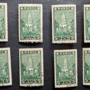Stamp French Morocco 1939-1942 A26 #152 x8 used