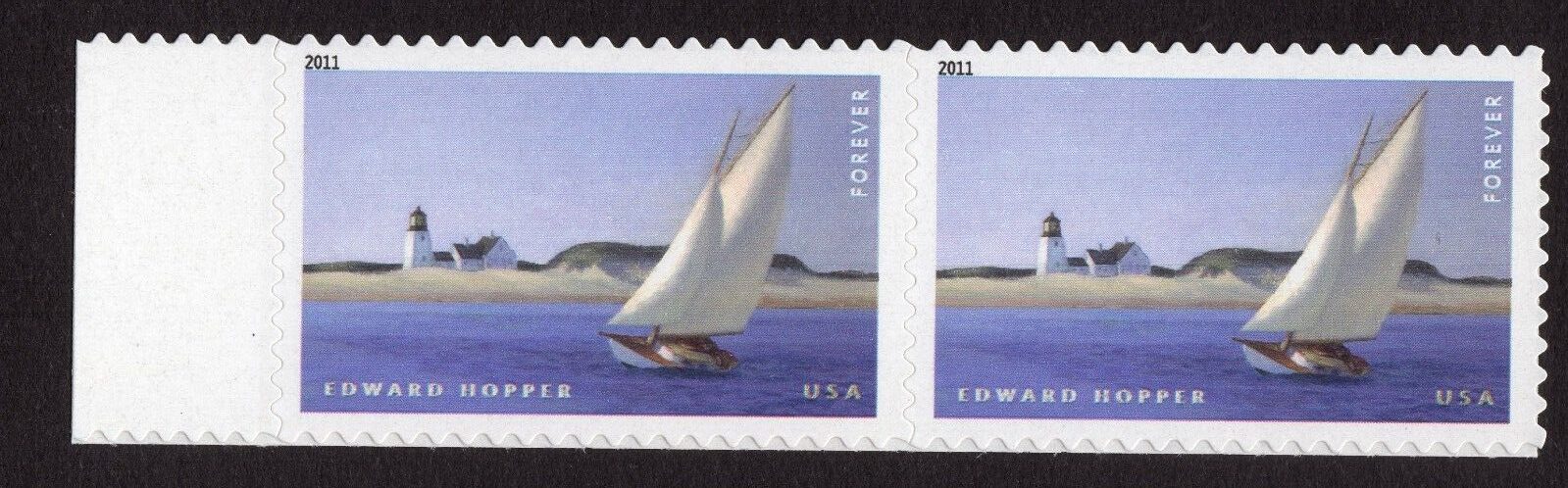 Scottt #4558 American Treasures Edward Hopper Pair of Stamps - MNH