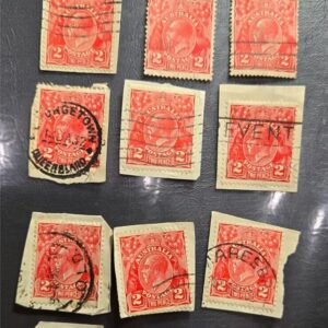 Stamp Australia 1914-24 King George V A4 #28 x14 used