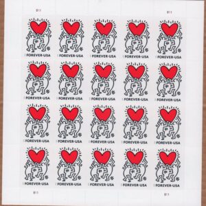 Scott #5953a Heart Reaching for Love Full Sheet of 20 Forever Stamps - MNH