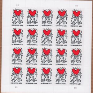 USPS Heart Reaching for Love Sheet of 20 Forever Stamps - MNH (5953)