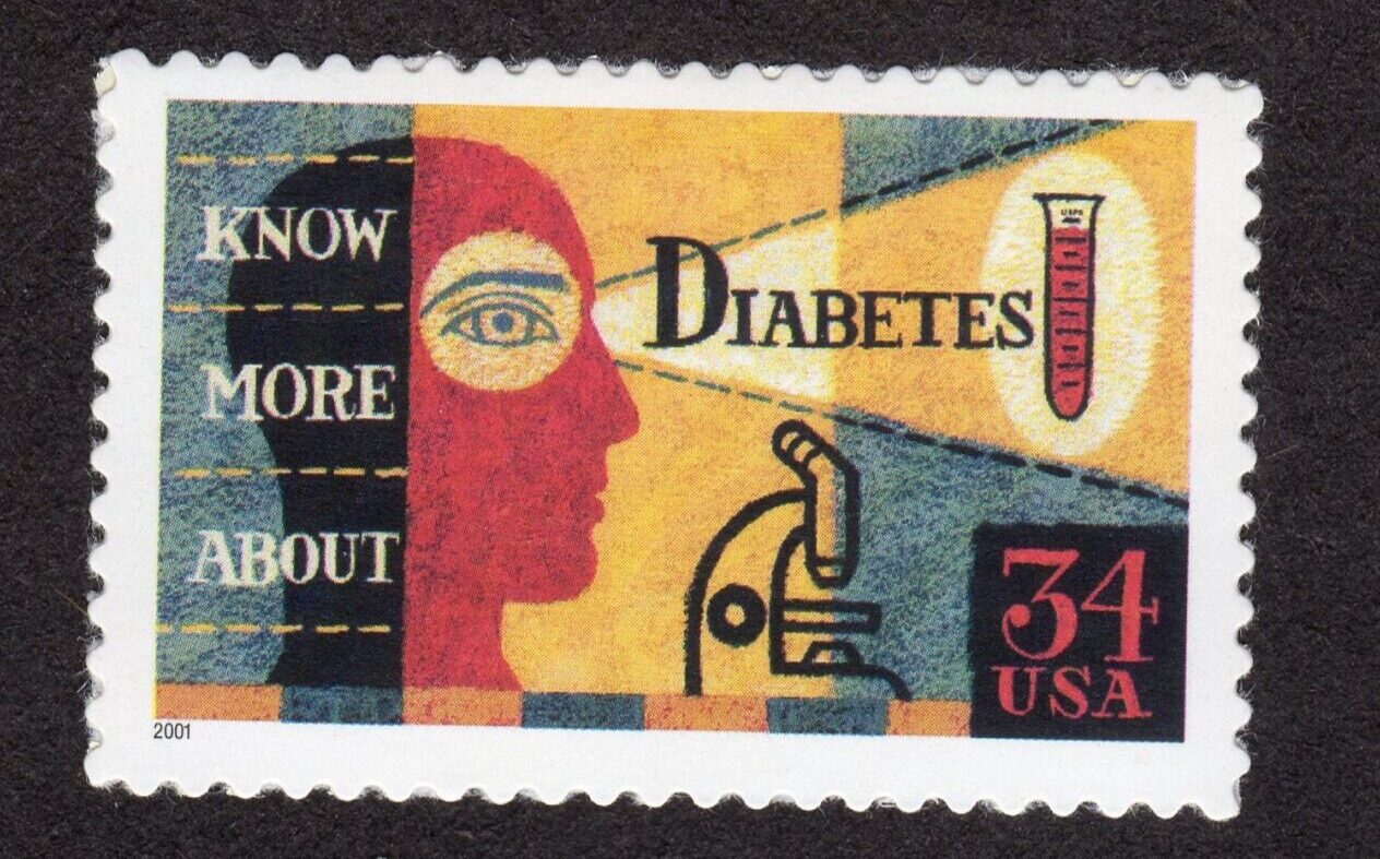 Scott #3503 Diabetes Single Stamp - MNH