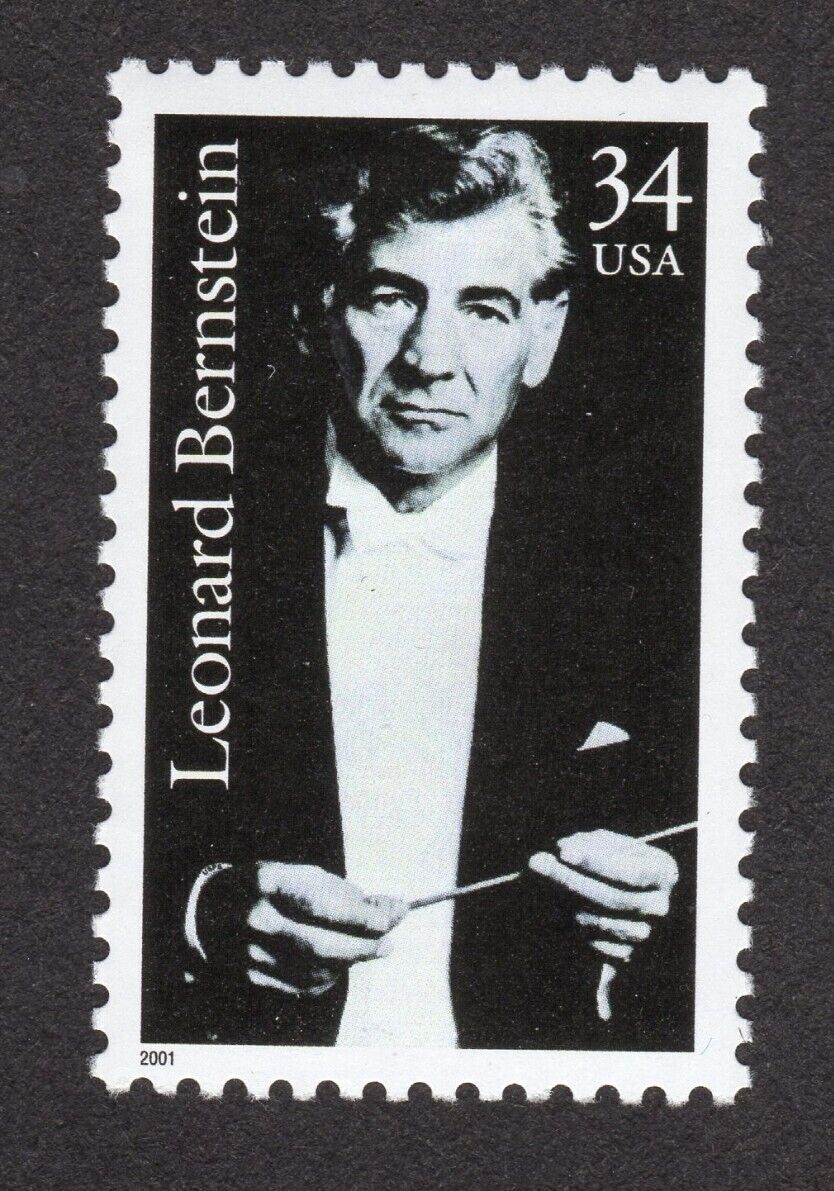 Scott #3521 Leonard Bernstein Single Stamp - MNH
