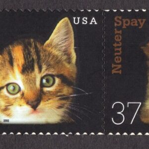 Scott #3671a (3670-71) Spay & Neuter Pets Pair of Stamps - MNH w/Price Selvage