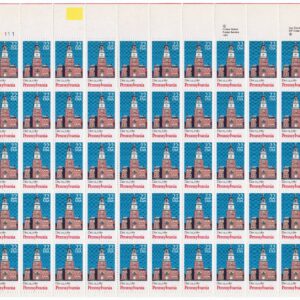 Scott #2337 Pennsylvania Sheet of 50 Stamps - MNH P#A11111 UL