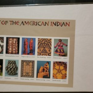 Scott #3873 American Indian Art Sheet of 10 Stamps - Sealed White