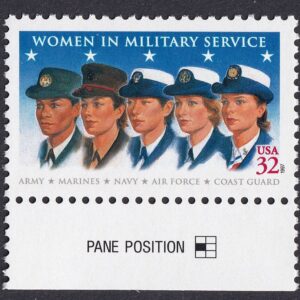 Scott #3174 Women in Military Service Single Stamp - MNH w/Pane Position